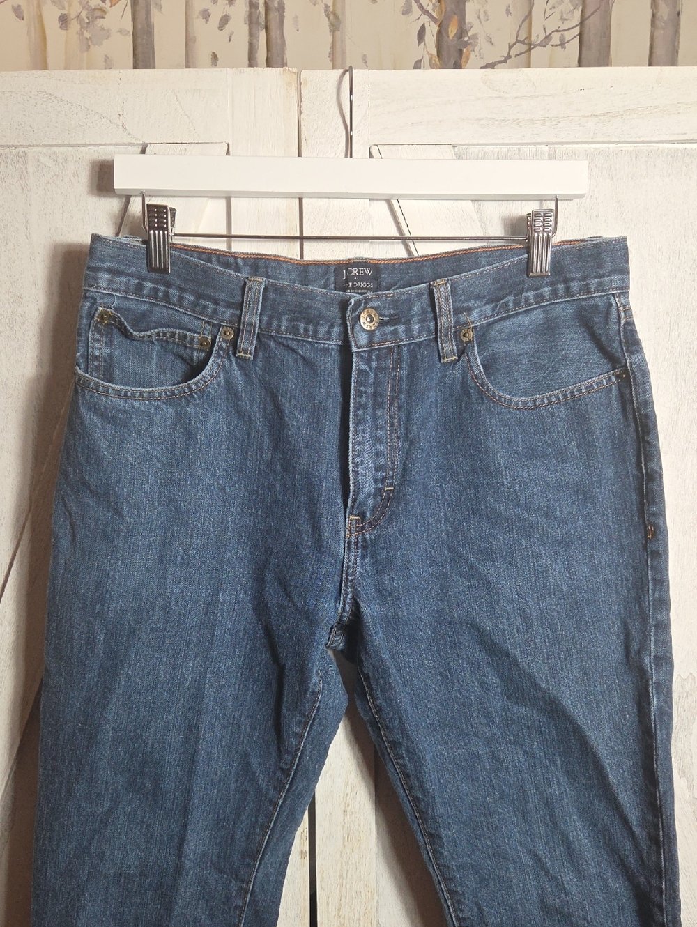 J. Crew The Driggs 100% Cotton Straight Leg Jeans Size 34 - Picture 2 of 10